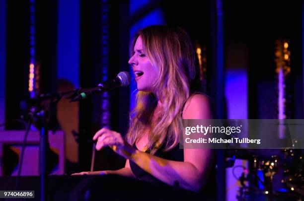 Lucie Silvas performs live at The Peppermint Club on June 13, 2018 in Los Angeles, California.