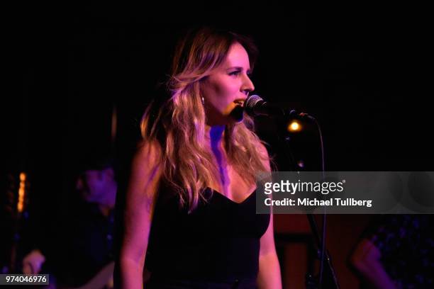 Lucie Silvas performs live at The Peppermint Club on June 13, 2018 in Los Angeles, California.