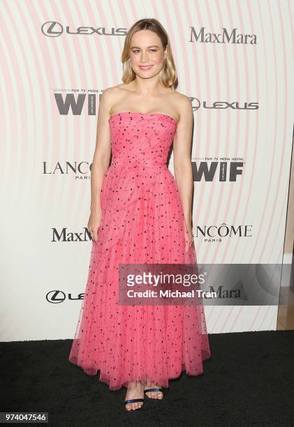 Brie Larson attends the Women In Film 2018 Crystal + Lucy Awards held at The Beverly Hilton Hotel on June 13, 2018 in Beverly Hills, California.