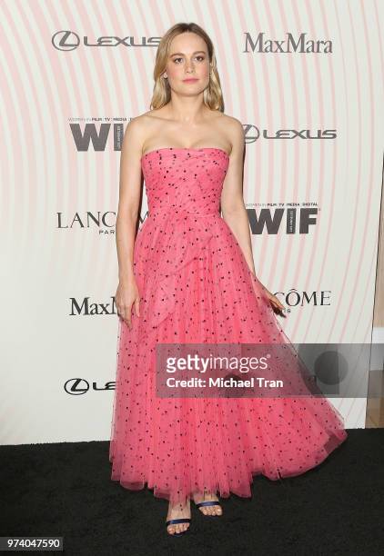 Brie Larson attends the Women In Film 2018 Crystal + Lucy Awards held at The Beverly Hilton Hotel on June 13, 2018 in Beverly Hills, California.