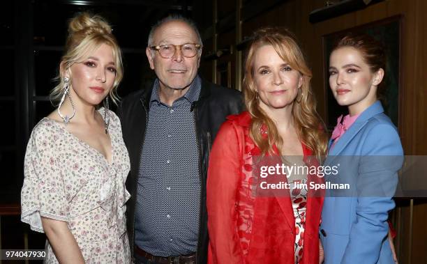 Actress Madelyn Deutch, producer Howard Deutch, director/actress Lea Thompson and actress Zoey Deutch attend the screening after party for "The Year...