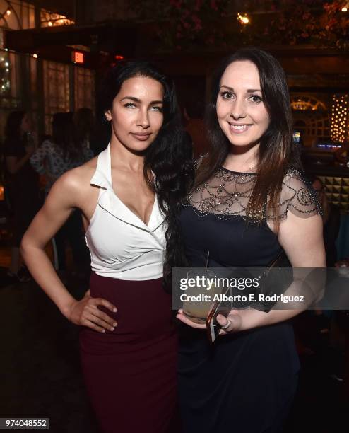 Ivy Natalia and Nicole Riffel attend the after party for the premiere of Magnolia Pictures' "Damsel" at ArcLight Hollywood on June 13, 2018 in...