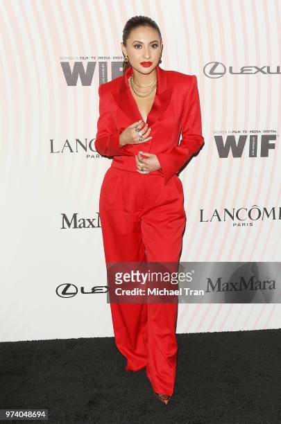 Francia Raisa attends the Women In Film 2018 Crystal + Lucy Awards held at The Beverly Hilton Hotel on June 13, 2018 in Beverly Hills, California.