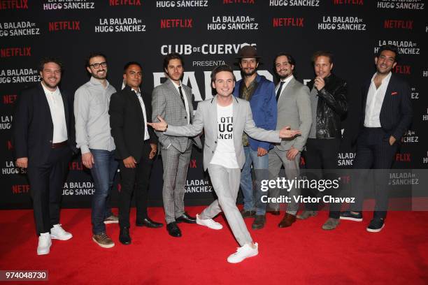 Mark Alazraki, Memo Dorantes, Jesus Zavala, Raul Briones, Aldo Escalante, Gas Alazraki and Moises Chiver attend Netflix "La Balada de Hugo Sanchez"...