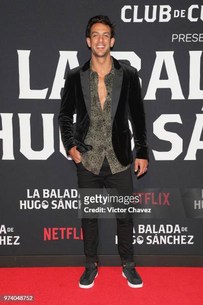 Joaquin Ferreira attends Netflix "La Balada de Hugo Sanchez" special screening at Alboa Patriotismo on June 13, 2018 in Mexico City, Mexico.