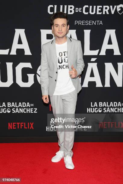 Jesus Zavala attends Netflix "La Balada de Hugo Sanchez" special screening at Alboa Patriotismo on June 13, 2018 in Mexico City, Mexico.