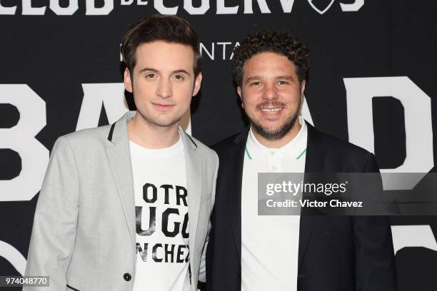 Jesus Zavala and Mark Alazraki attend Netflix "La Balada de Hugo Sanchez" special screening at Alboa Patriotismo on June 13, 2018 in Mexico City,...