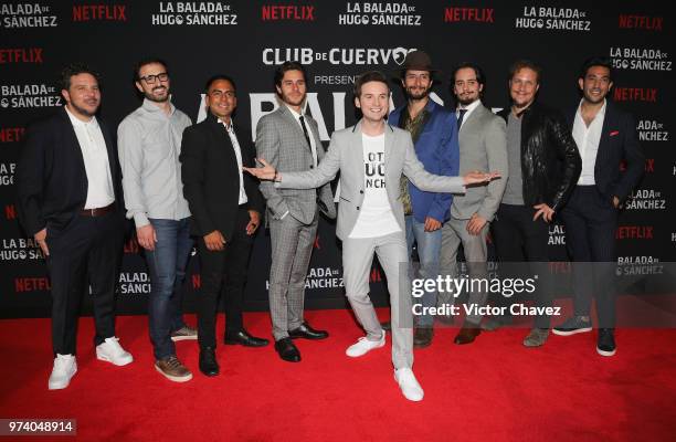 Mark Alazraki, Memo Dorantes, Jesus Zavala, Raul Briones, Aldo Escalante, Gas Alazraki and Moises Chiver attend Netflix "La Balada de Hugo Sanchez"...