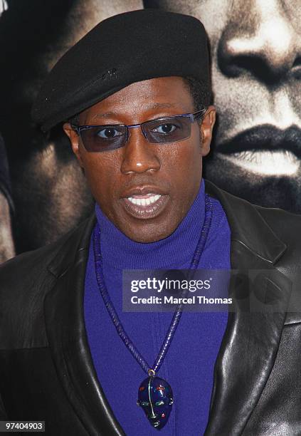 Wesley Snipes attends the premiere of "Brooklyn Finest" at the AMC Loews Lincoln Square Theatre on March 2, 2010 in New York, New York.