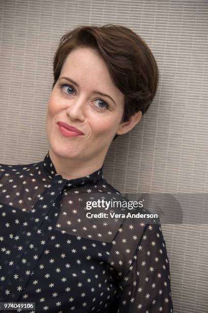 Claire Foy at "The Girl in the Spider's Web" Press Conference at the Arts Hotel on June 12, 2018 in Barcelona, Spain.