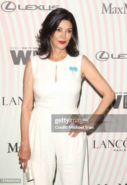 Shohreh Aghdashloo attends the Women In Film 2018 Crystal + Lucy Awards held at The Beverly Hilton Hotel on June 13, 2018 in Beverly Hills,...