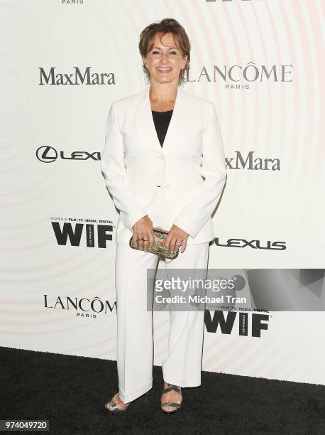 Gabrielle Carteris attends the Women In Film 2018 Crystal + Lucy Awards held at The Beverly Hilton Hotel on June 13, 2018 in Beverly Hills,...