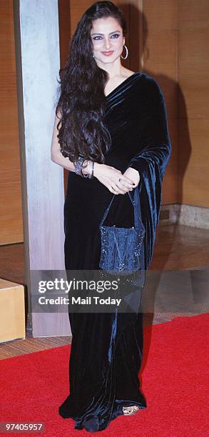 Rekha at Big Pictures' success bash held in Mumbai on February 28, 2010.