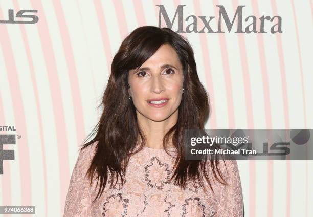 Michaela Watkins attends the Women In Film 2018 Crystal + Lucy Awards held at The Beverly Hilton Hotel on June 13, 2018 in Beverly Hills, California.