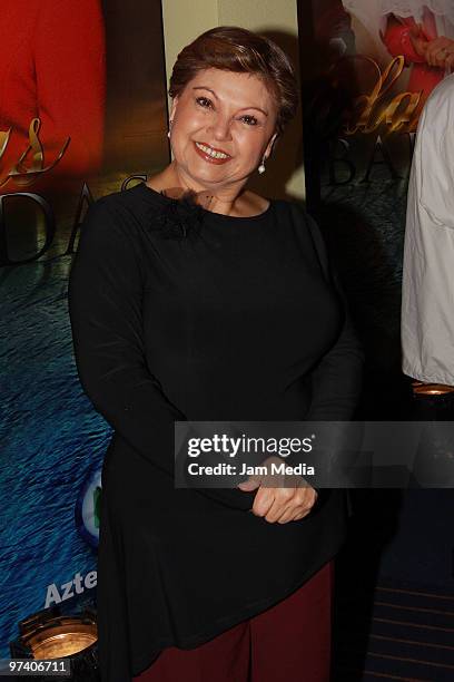 Actress Lupita Sandoval attends the presentation of the soap opera Vidas Robadas at Camino Real Pedregal Hotel on March 3, 2010 in Mexico City,...