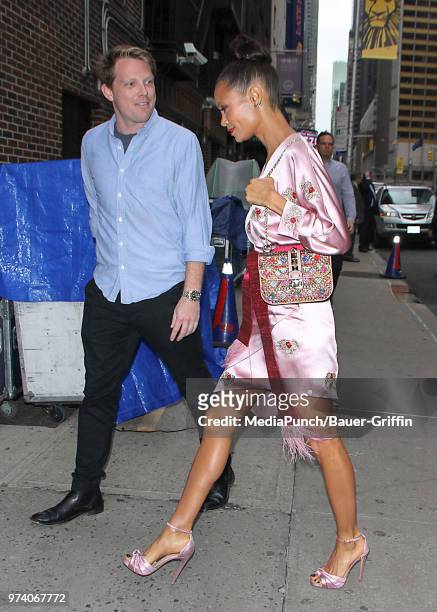 Thandie Newton is seen on June 13, 2018 in New York City.