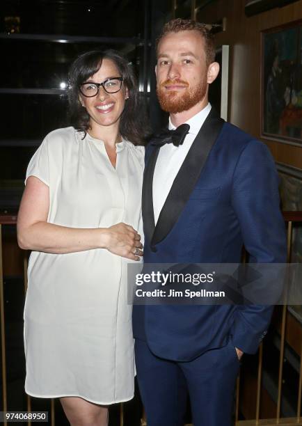 Rebecca Tucci and producer Damiano Tucci attend the screening after party for "The Year Of Spectacular Men" hosted by MarVista Entertainment and...