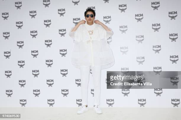Takuro Ohno attends the MCM Fashion Show Spring/Summer 2019 during the 94th Pitti Immagine Uomo on June 13, 2018 in Florence, Italy.