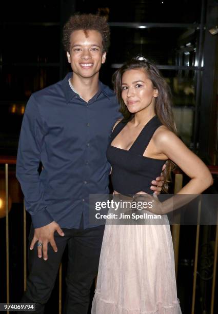 Actor Damon Gillespie and Grace Aki attend the screening after party for "The Year Of Spectacular Men" hosted by MarVista Entertainment and Parkside...