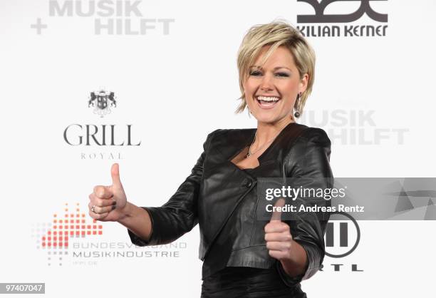 Singer Helene Fischer attends the 'Musik Hilft' charity dinner at Grill Royal on March 3, 2010 in Berlin, Germany.