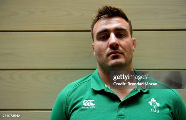 Melbourne , Australia - 14 June 2018; Niall Scannell poses for a portrait after an Ireland rugby press conference in Melbourne, Australia.