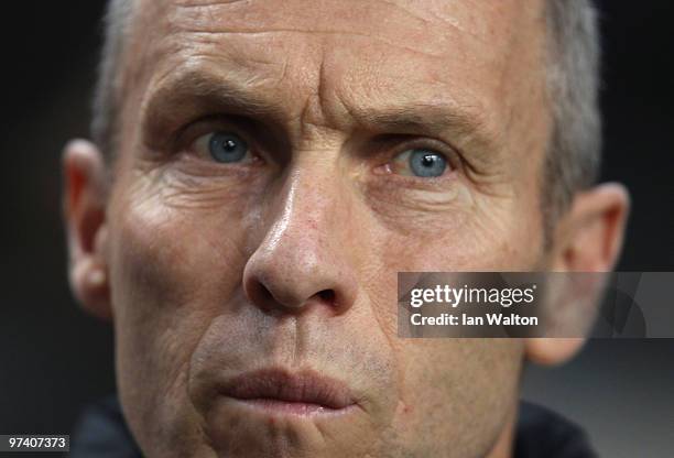Manager Bob Bradley looks on during the International Friendly between Netherlands and USA at the Amsterdam Arena on March 3, 2010 in Amsterdam,...
