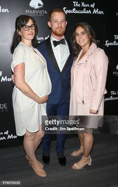 Rebecca Tucci, producer Damiano Tucci and guest attend the screening of "The Year Of Spectacular Men" hosted by MarVista Entertainment and Parkside...