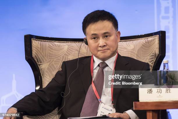 Pan Gongsheng, deputy governor of the People's Bank of China and director of the State Administration of Foreign Exchange , attends the Lujiazui...