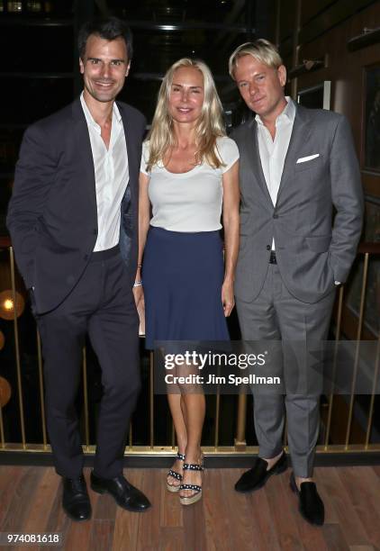 Kane Manera, Valesca Guerrand-Hermes and Daniel Benedict attend the screening after party for "The Year Of Spectacular Men" hosted by MarVista...