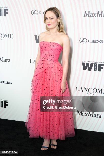 Brie Larson attends Women In Film 2018 Crystal + Lucy Award at The Beverly Hilton Hotel on June 13, 2018 in Beverly Hills, California.