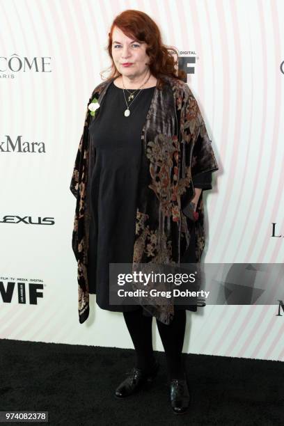 Allison Anders attends Women In Film 2018 Crystal + Lucy Award at The Beverly Hilton Hotel on June 13, 2018 in Beverly Hills, California.