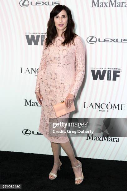 Michaela Watkins attends Women In Film 2018 Crystal + Lucy Award at The Beverly Hilton Hotel on June 13, 2018 in Beverly Hills, California.