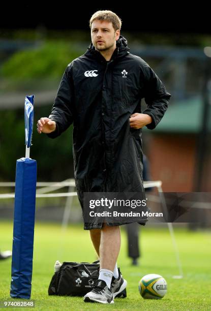 Melbourne , Australia - 12 June 2018; Iain Henderson during Ireland rugby squad training at St Kevin's College in Melbourne, Australia.