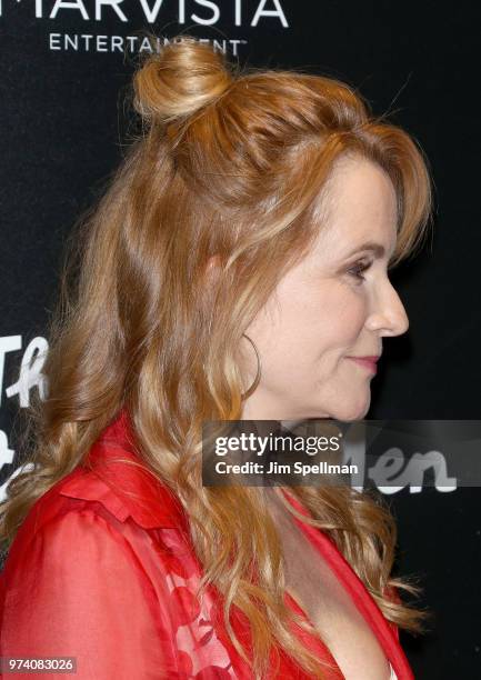 Actress Lea Thompson, hair detail, attends the screening of "The Year Of Spectacular Men" hosted by MarVista Entertainment and Parkside Pictures with...