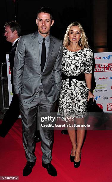 Jamie and Louise Redknapp arrive at the Children's Champions 2010 Awards at the Grosvenor House Hotel, on March 3, 2010 in London, England.