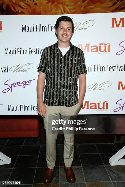 Nick Robinson attends the 2018 Maui Film Festival's Soiree at Spago at The Four Seasons Maui on June 13, 2018 in Wailea, Hawaii.