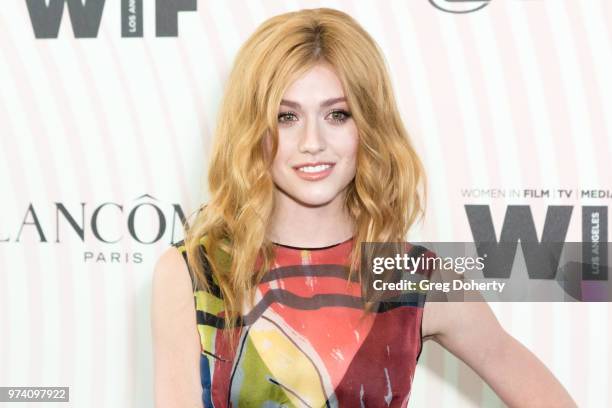 Katherine McNamara attends Women In Film 2018 Crystal + Lucy Award at The Beverly Hilton Hotel on June 13, 2018 in Beverly Hills, California.