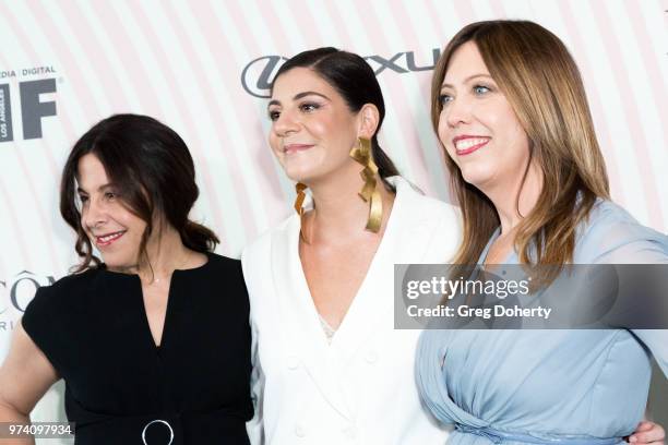 Women In Film, Los Angeles Incoming Board President Amy Baer, WIF LA Executive Director Kirsten Schaffer, Max Mara Vice President US Retail and...