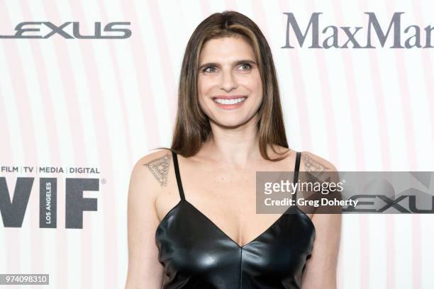 Lake Bell attends Women In Film 2018 Crystal + Lucy Award at The Beverly Hilton Hotel on June 13, 2018 in Beverly Hills, California.