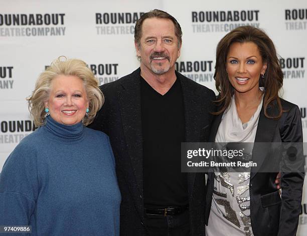 Barbara Cook, Tom Wopat and Vanessa Williams attend the "Sondheim on Sondheim" cast photo call on March 3, 2010 in New York City .