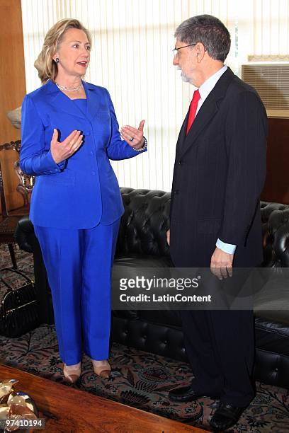 BrBRASILIA, BRAZIL US Secretary of State Hillary Rodham Clinton and Foreign Affairs Minister of BRASILIA, BRAZIL US Secretary of State Hillary Rodham...