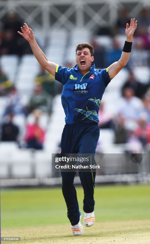 Nottinghamshire Outlaws v Kent Spitfires - Royal London One-Day Cup