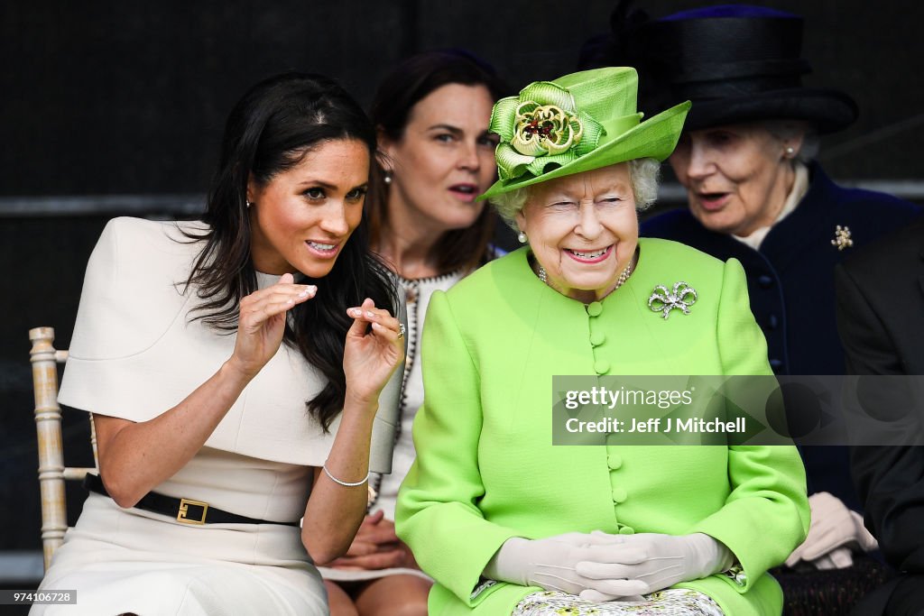 The Duchess Of Sussex Undertakes Her First Official Engagement With  Queen Elizabeth II