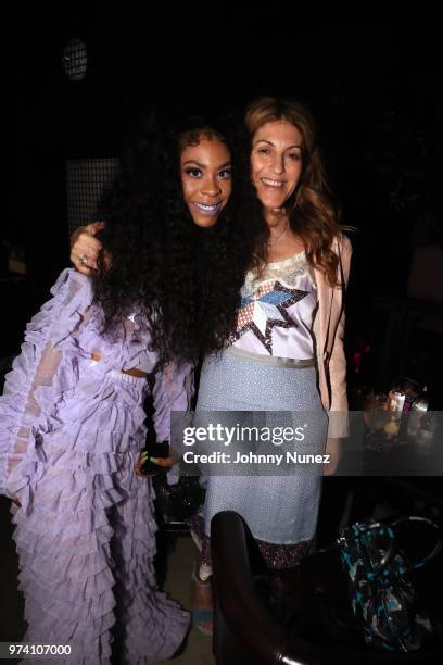 Rico Nasty and Julie Greenwald attend the Atlantic Records Access Granted Showcase on June 13, 2018 in New York City.