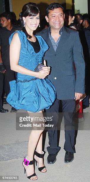 Genelia D'Souza and Ken Gosh at the Filmfare Awards function at the Yashraj studios in Mumbai on February 28, 2010.