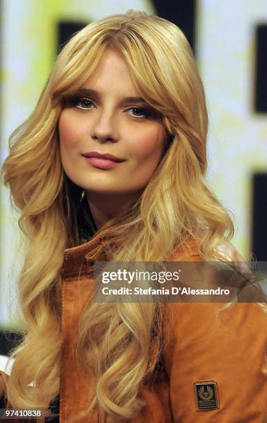 Actress Mischa Barton attends the 'Chiambretti Night' television Show at Mediaset Studios on March 3, 2010 in Milan, Italy.