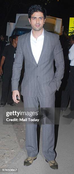 Harman Baweja at the Filmfare Awards function at the Yashraj studios in Mumbai on February 28, 2010.