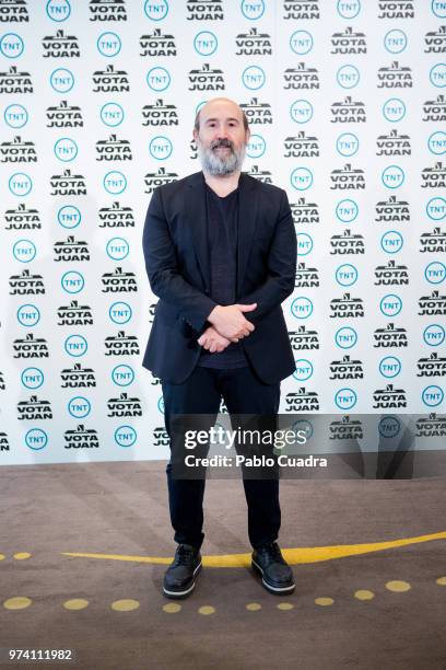 Spanish actor Javier Camara attends the 'Vota Juan' photocall at Palace Hotel on June 14, 2018 in Madrid, Spain.