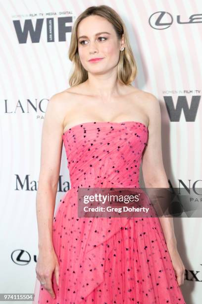 Brie Larson attends Women In Film 2018 Crystal + Lucy Award at The Beverly Hilton Hotel on June 13, 2018 in Beverly Hills, California.