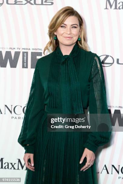 Ellen Pompeo attends Women In Film 2018 Crystal + Lucy Award at The Beverly Hilton Hotel on June 13, 2018 in Beverly Hills, California.